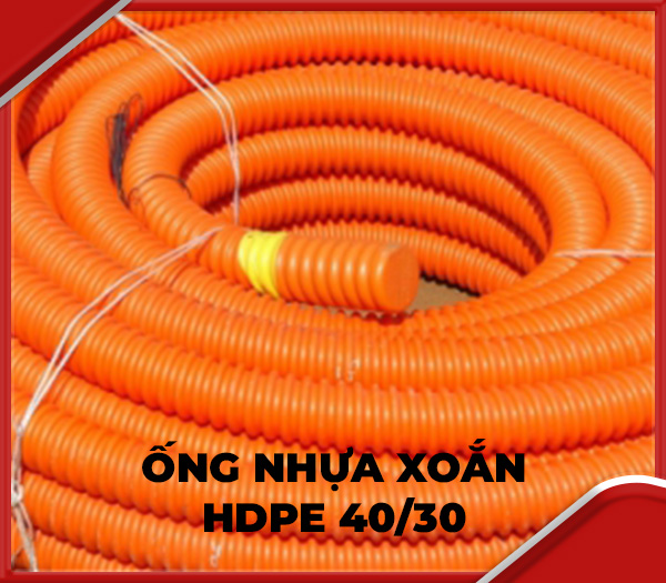 Ống nhựa xoắn HDPE 40/30